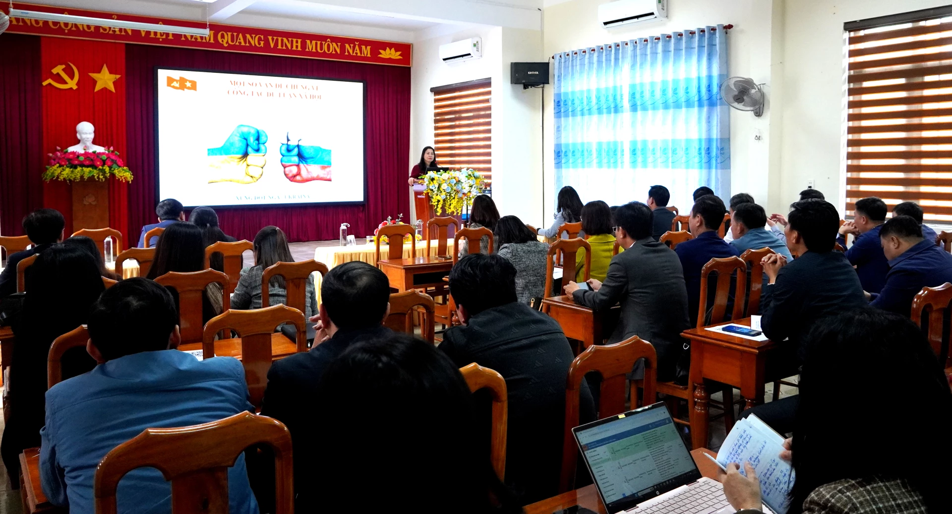 Quang cảnh hội nghị tập huấn. Ảnh: H.Tr.