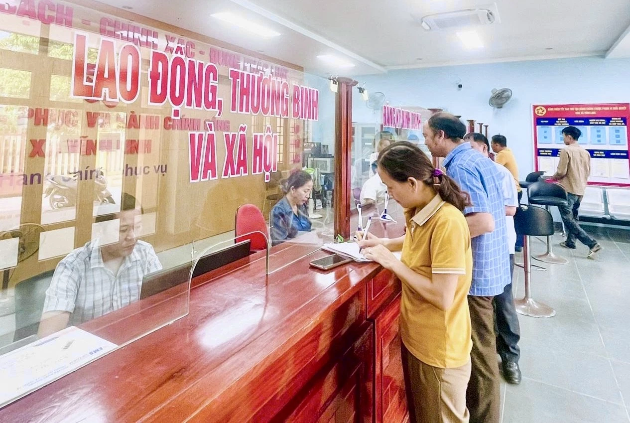 Xã Vĩnh Linh đẩy mạnh cải cách thủ tục hành chính nhằm phục vụ người dân, doanh nghiệp tốt hơn - Ảnh: T.A