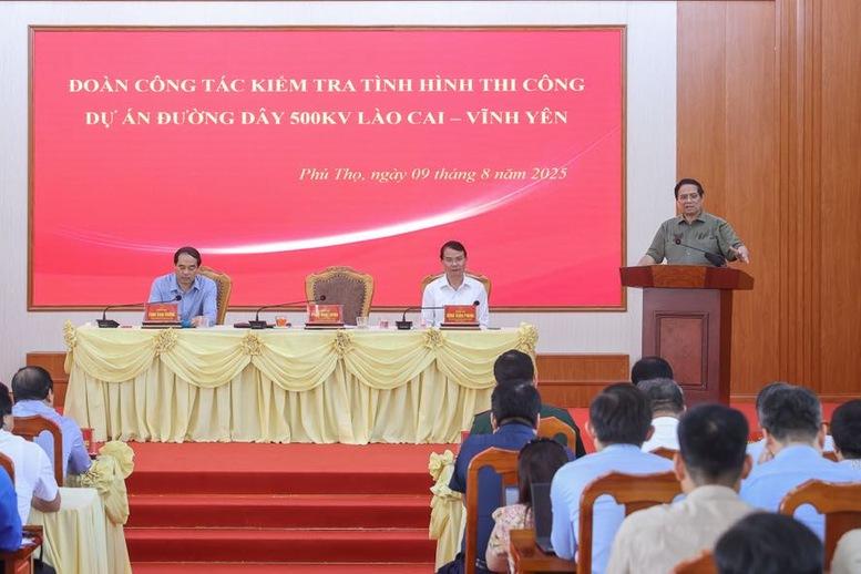 Thủ tướng: Dứt khoát hoàn thành đường dây 500 kV Lào Cai-Vĩnh Yên trong 6 tháng thay vì 2 năm- Ảnh 9. Thủ tướng: Dứt khoát hoàn thành đường dây 500 kV Lào Cai-Vĩnh Yên trong 6 tháng thay vì 2 năm- Ảnh 9.