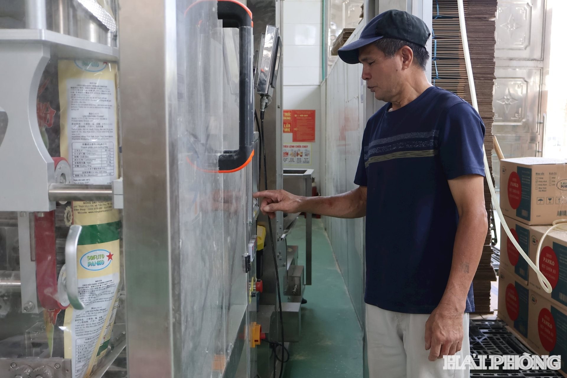 Chương trình khuyến công đã hỗ trợ một phần kinh phí mua máy đóng gói sản phẩm giúp