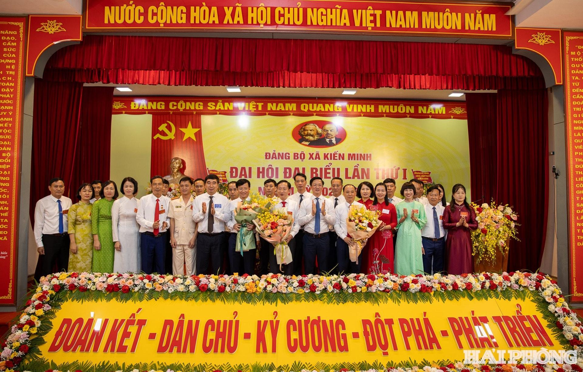 Ban chấp hành đảng bộ xã Kiến Minh nhiệm kỳ 2025-2030 ră mắt đại hội