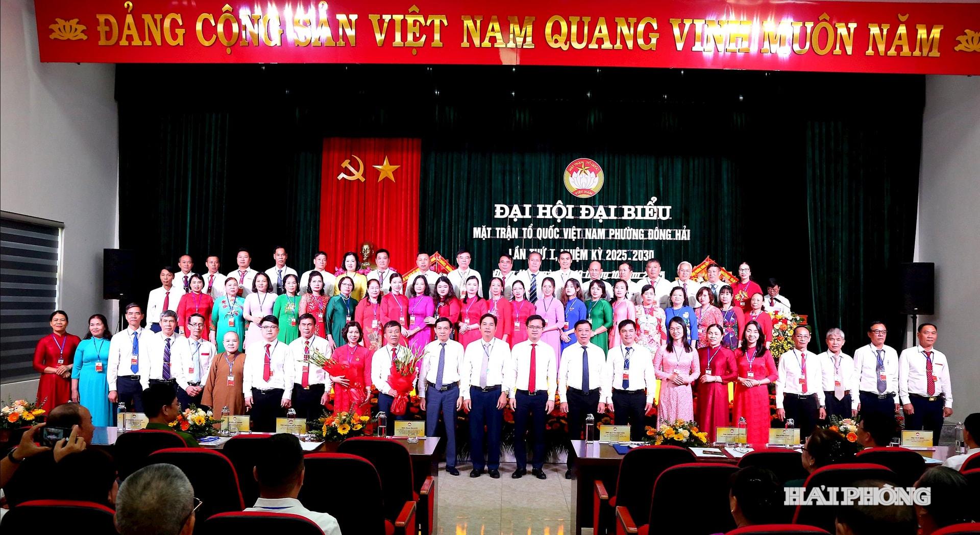 Ban chấp hành MTTQ Việt Nam phường Đông Hải ra mắt Đại hội
