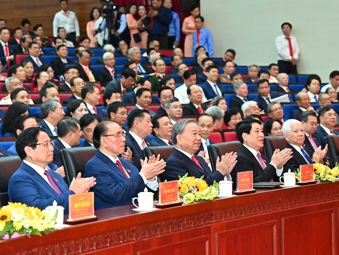 Tổng Bí thư Tô Lâm cùng lãnh đạo Đảng, Nhà nước dự Đại hội