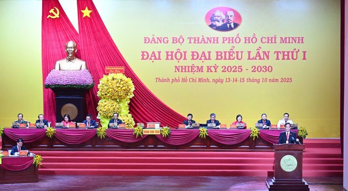 Bí thư Thành ủy TPHCM phát biểu khai mạc tại đại hội
