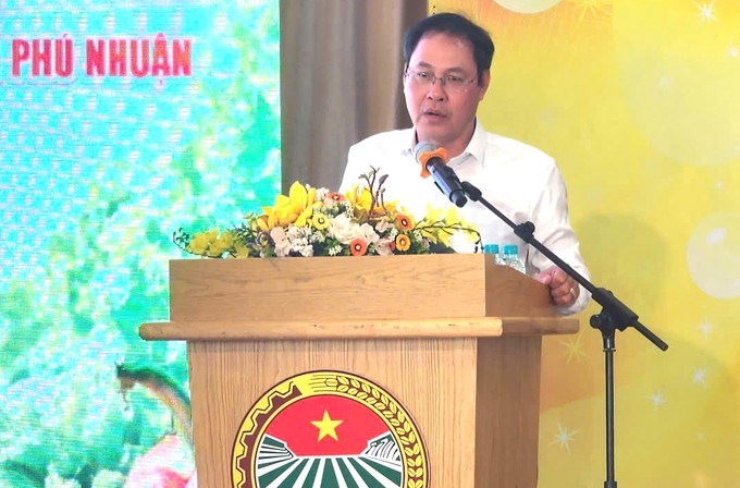 Ph&oacute; Chủ tịch UB MTTQ, Chủ tịch Hội N&ocirc;ng d&acirc;n TPHCM Nguyễn Th&agrave;nh Trung chia sẻ &yacute; nghĩa thiết thực của chương tr&igrave;nh