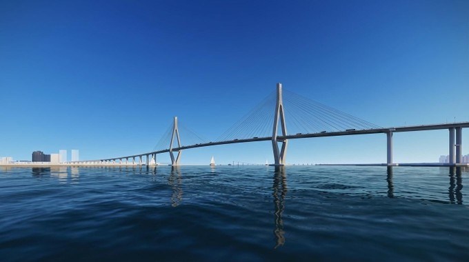 Phối cảnh cầu Ph&uacute; Mỹ 2, kết nối từ TPHCM qua tỉnh Đồng Nai