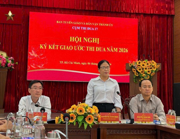 Đồng chí Nguyễn Thị Tuyết Minh phát biểu chỉ đạo hội nghị