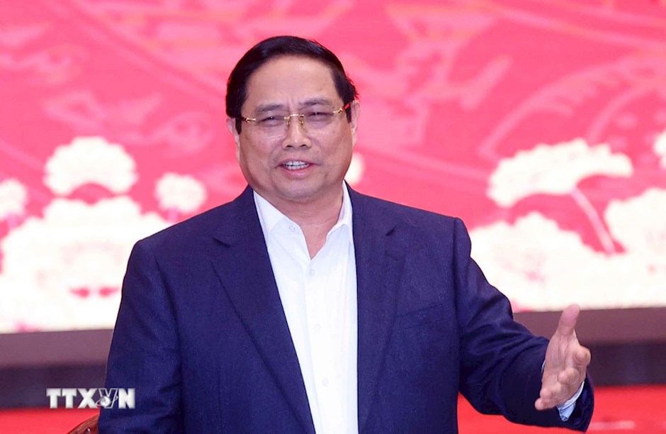 Thủ tướng Ch&iacute;nh phủ Phạm Minh Ch&iacute;nh ph&aacute;t biểu. (Ảnh: TTXVN)