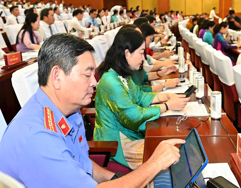 C&aacute;c đại biểu dự kỳ họp. Ảnh SGGP