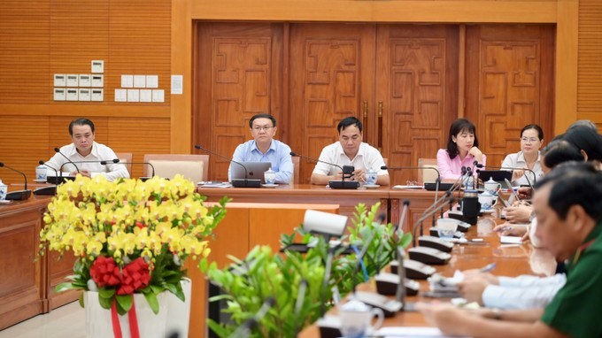 Đại biểu dự hội nghị tại điểm cầu TPHCM. (Ảnh: SGGP)