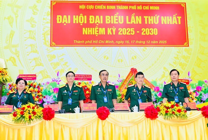 Đoàn Chủ tịch đại hội. (Ảnh: SGGP)
