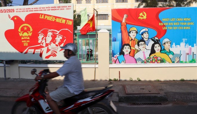 Pa-nô, băng rôn tuyên truyền trên các tuyến đường của xã Thạnh An