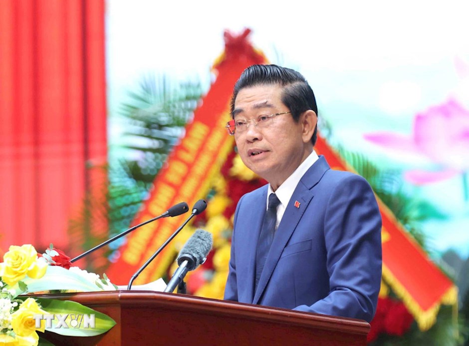 Đồng ch&iacute; V&otilde; Văn Dũng, Ủy vi&ecirc;n Trung ương Đảng, Ph&oacute; Trưởng Ban Nội ch&iacute;nh Trung ương ph&aacute;t biểu tại Lễ kỷ niệm. (Ảnh: TTXVN)