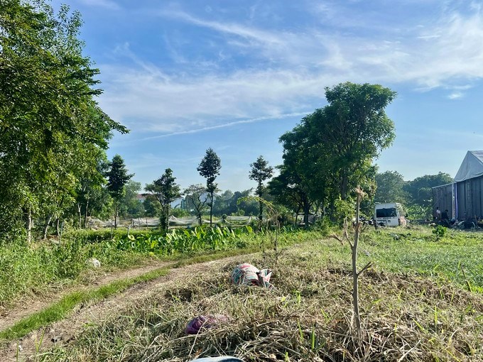 Hiện trạng khu đất từng là đầm lầy mới được san lấp. (Ảnh: SGGP)