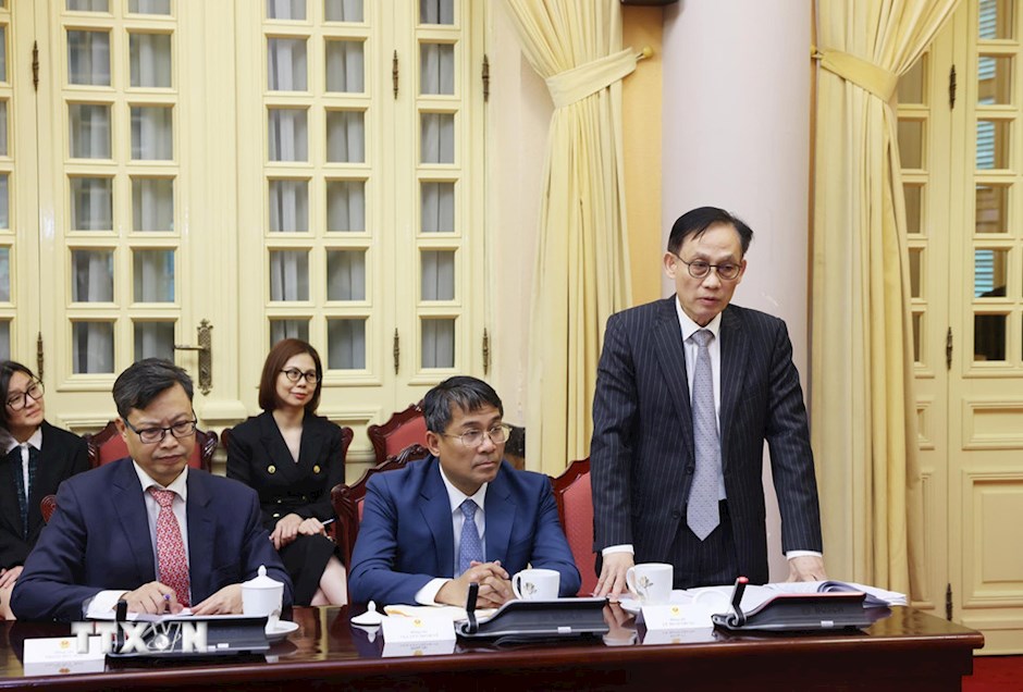 B&iacute; thư Trung ương Đảng, Bộ trưởng Bộ Ngoại giao L&ecirc; Ho&agrave;i Trung ph&aacute;t biểu. (Ảnh: TTXVN)