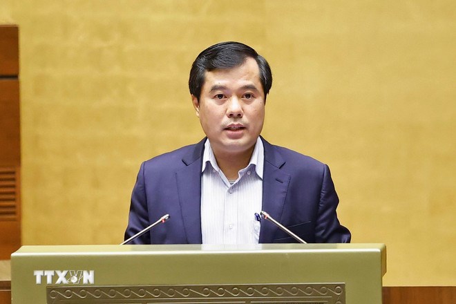 Ph&oacute; Chủ nhiệm Văn ph&ograve;ng Quốc hội Nguyễn Mạnh H&ugrave;ng ph&aacute;t biểu. (Ảnh: TTXVN)