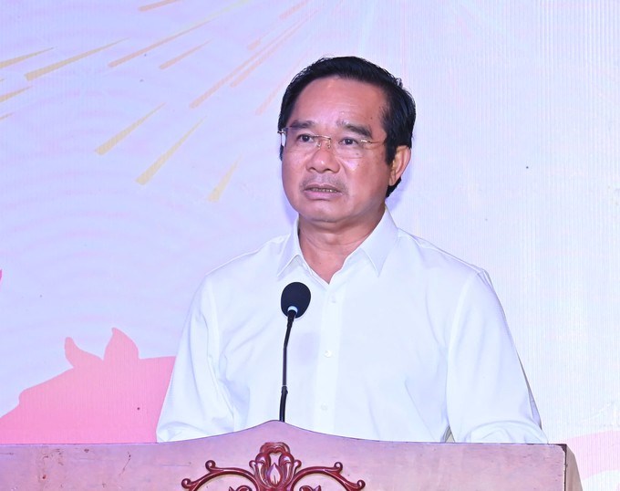 Chủ tịch UBND TPHCM Nguyễn Văn Được ph&aacute;t biểu. (Ảnh: SGGP)