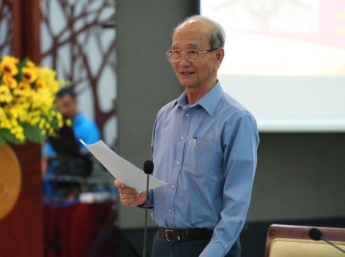 Trung tướng Võ Viết Thanh phát biểu tại hội thảo