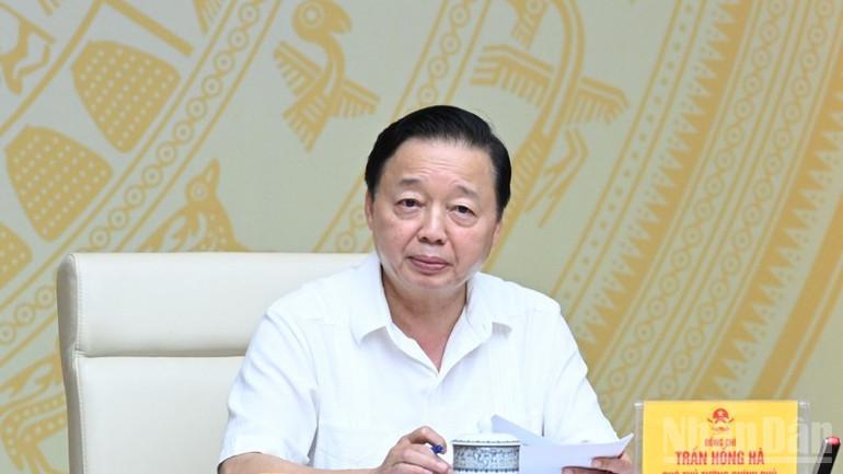 Phó Thủ tướng Trần Hồng Hà phát biểu ý kiến tại Phiên họp. (Ảnh: Trần Hải) ndo_br_a4-5828.jpg