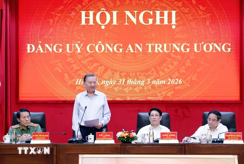 Tổng Bí thư Tô Lâm phát biểu chỉ đạo. (Ảnh: Thống Nhất/TTXVN)