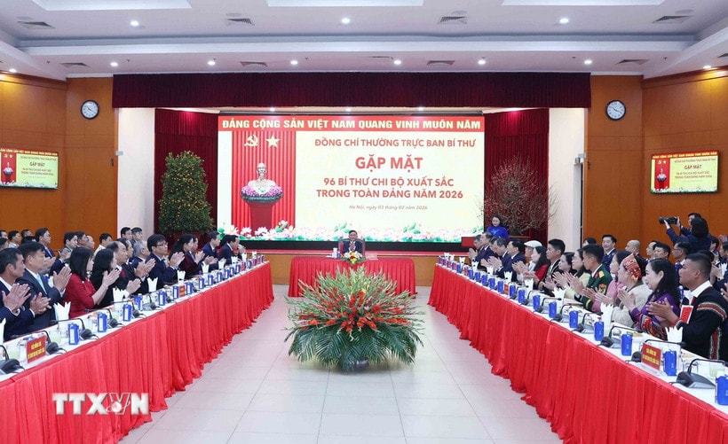 Quang cảnh buổi gặp mặt. (Ảnh: Phương Hoa/TTXVN)