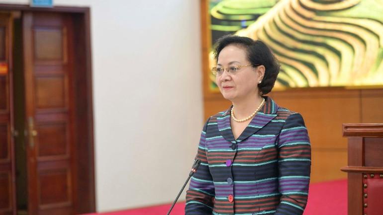 Phó Thủ tướng Chính phủ Phạm Thị Thanh Trà đề nghị tỉnh Lào Cai cần quyết tâm để hoàn thành chỉ tiêu kế hoạch Nhà nước giao trong năm 2025. hai-9892-888.jpg