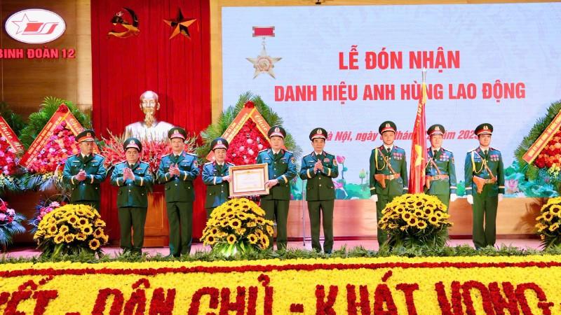 Binh đoàn 12 vinh dự đón nhận danh hiệu Anh hùng Lao động.