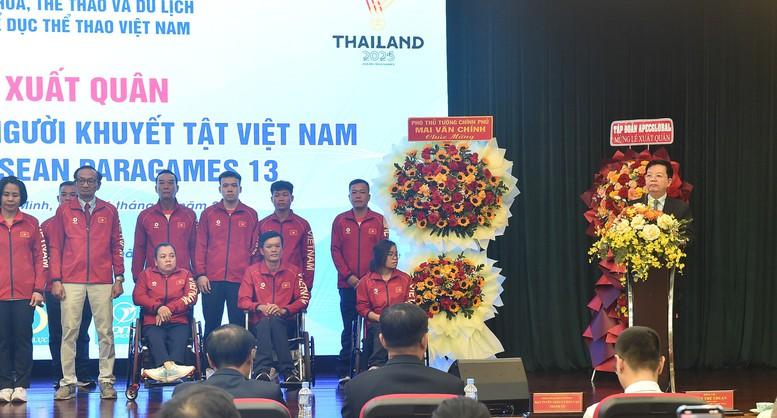 Lễ xuất quân của Đoàn Thể thao người khuyết tật Việt Nam tham dự ASEAN Para Games 13- Ảnh 2. Lễ xuất quân của Đoàn Thể thao người khuyết tật Việt Nam tham dự ASEAN Para Games 13- Ảnh 2.