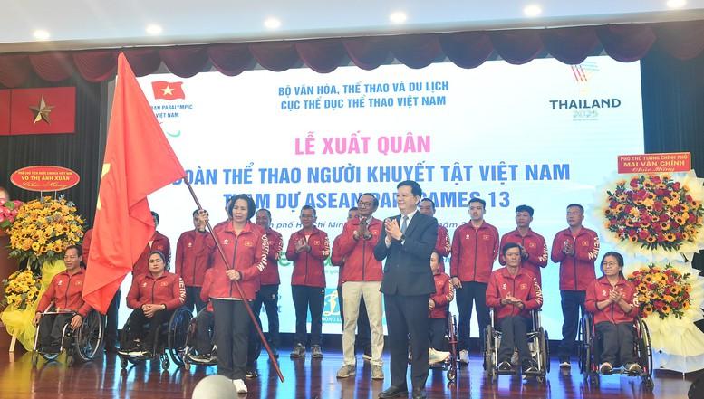 Lễ xuất quân của Đoàn Thể thao người khuyết tật Việt Nam tham dự ASEAN Para Games 13- Ảnh 3. Lễ xuất quân của Đoàn Thể thao người khuyết tật Việt Nam tham dự ASEAN Para Games 13- Ảnh 3.