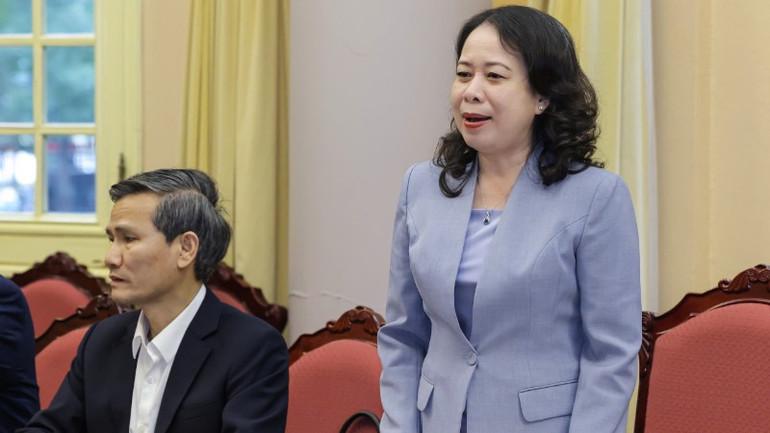 Phó Chủ tịch nước Võ Thị Ánh Xuân phát biểu tại phiên họp. z7331317205674-f44d937a7c3633b5c8ca9de61551e452-4971.jpg