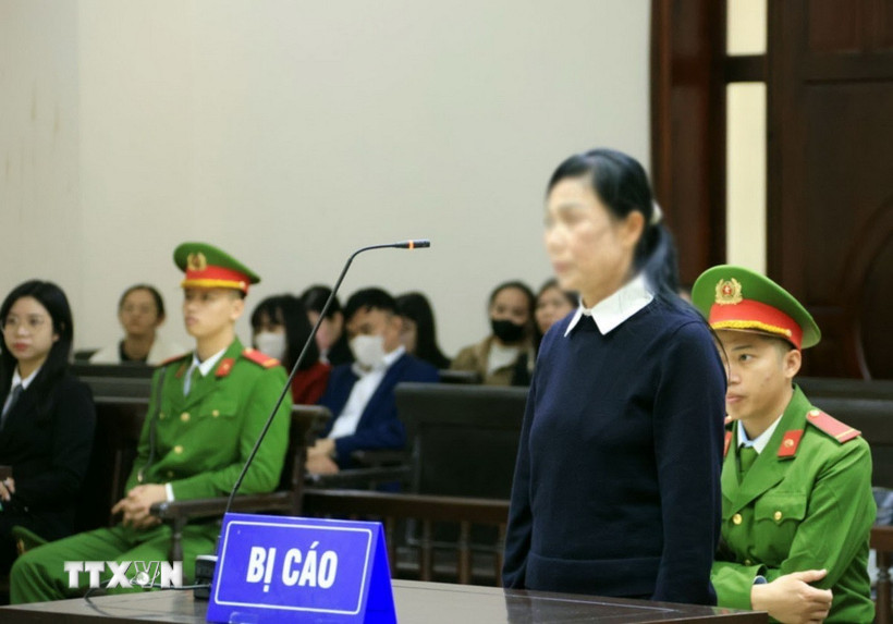 Bị c&aacute;o Ho&agrave;ng Thị Th&uacute;y Lan, cựu B&iacute; thư Tỉnh ủy Vĩnh Ph&uacute;c (cũ). (Ảnh: Tuấn Anh/TTXVN)