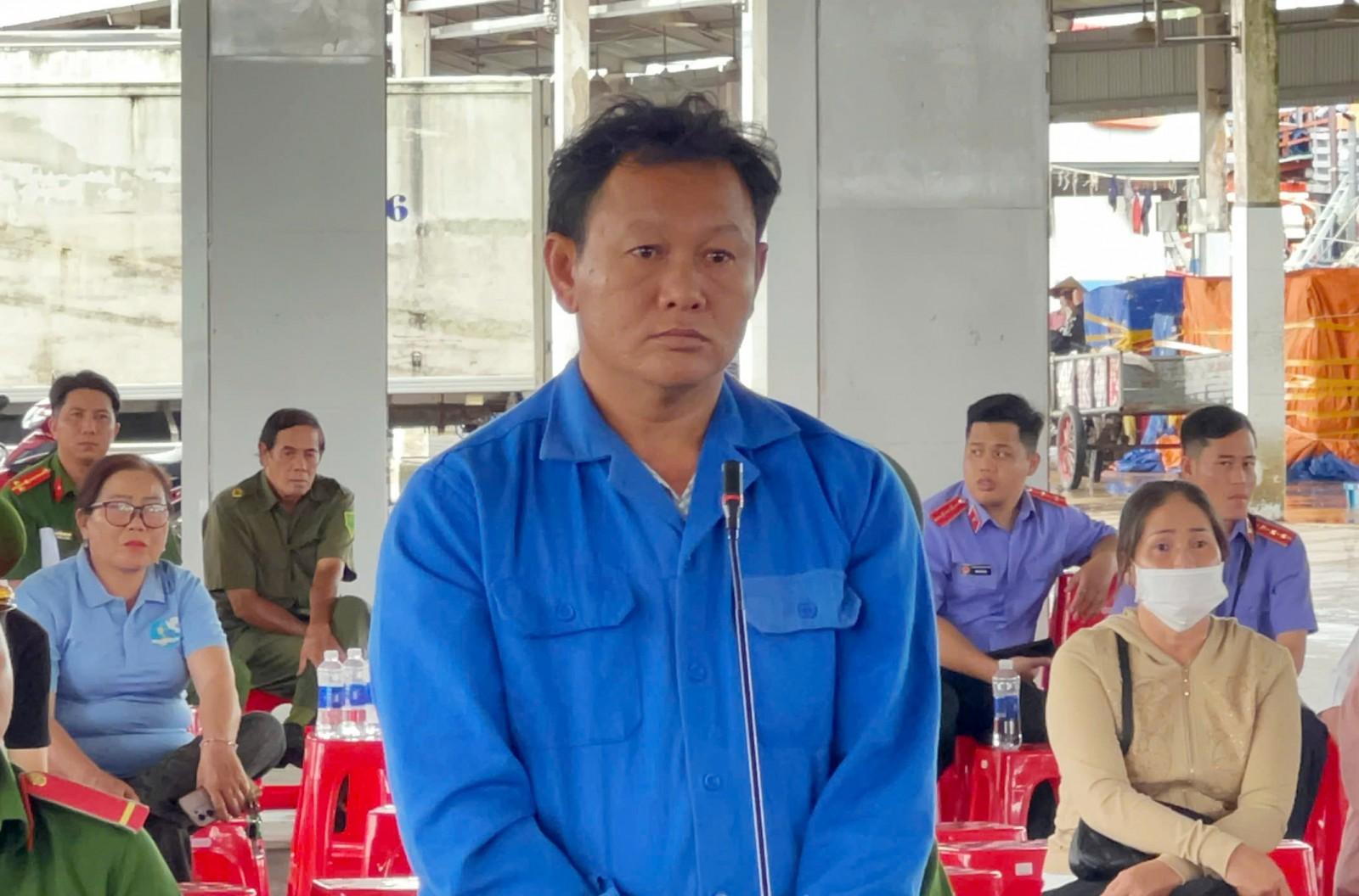 Bị cáo Tài khai nhận hành vi trước HĐXX