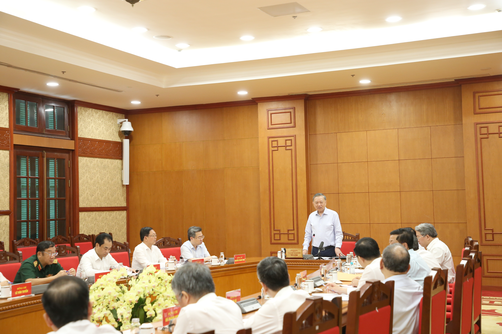 Đồng chí Tổng Bí thư, Chủ tịch nước Tô Lâm phát biểu chỉ đạo tại cuộc làm việc.