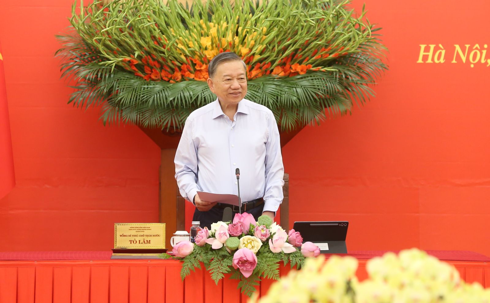 Đồng chí Tổng Bí thư, Chủ tịch nước Tô Lâm, Trưởng Ban Chỉ đạo chủ trì Phiên họp.