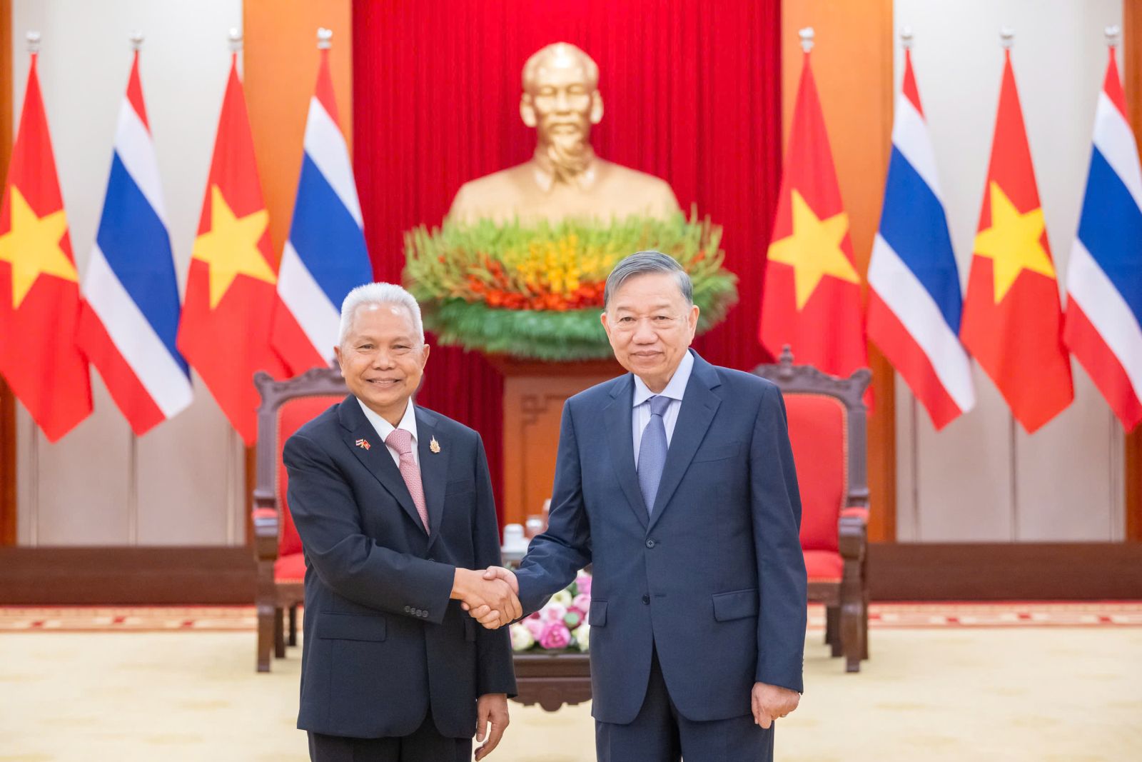 Tổng Bí thư, Chủ tịch nước Tô Lâm tiếp Chủ tịch Quốc hội kiêm Chủ tịch Hạ viện Thái Lan