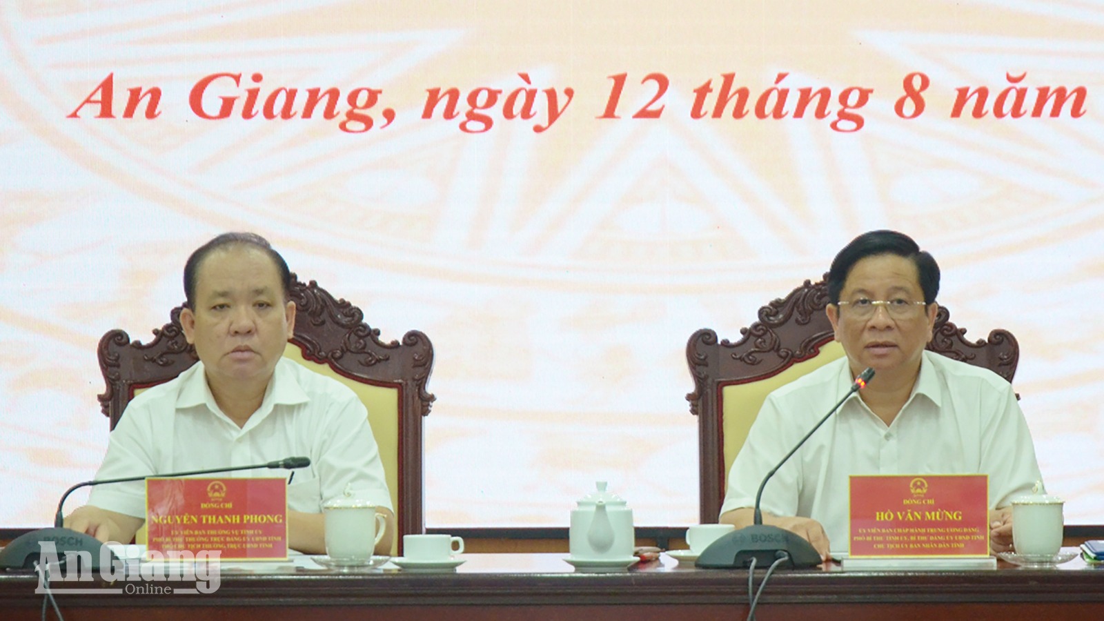Chủ tịch UBND tỉnh An Giang Hồ Văn Mừng chỉ đạo tháo gỡ vướng mắc các nhiệm vụ trọng tâm