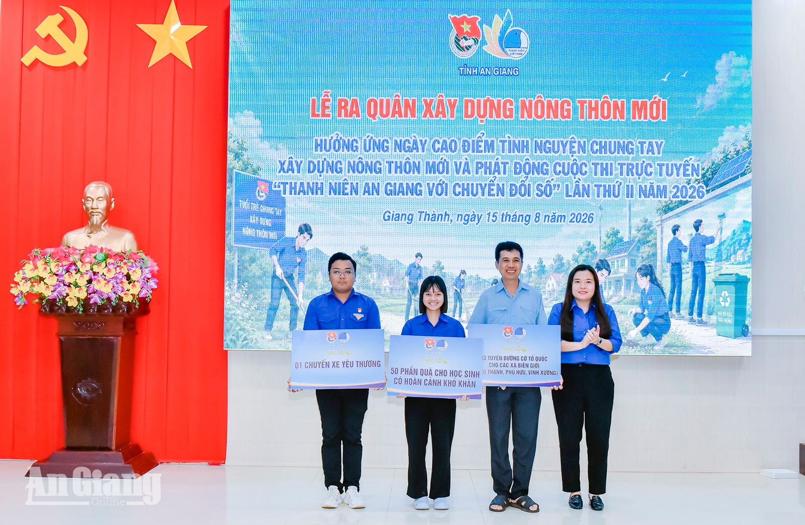 Tuổi trẻ An Giang chung sức xây dựng nông thôn mới tại Giang Thành