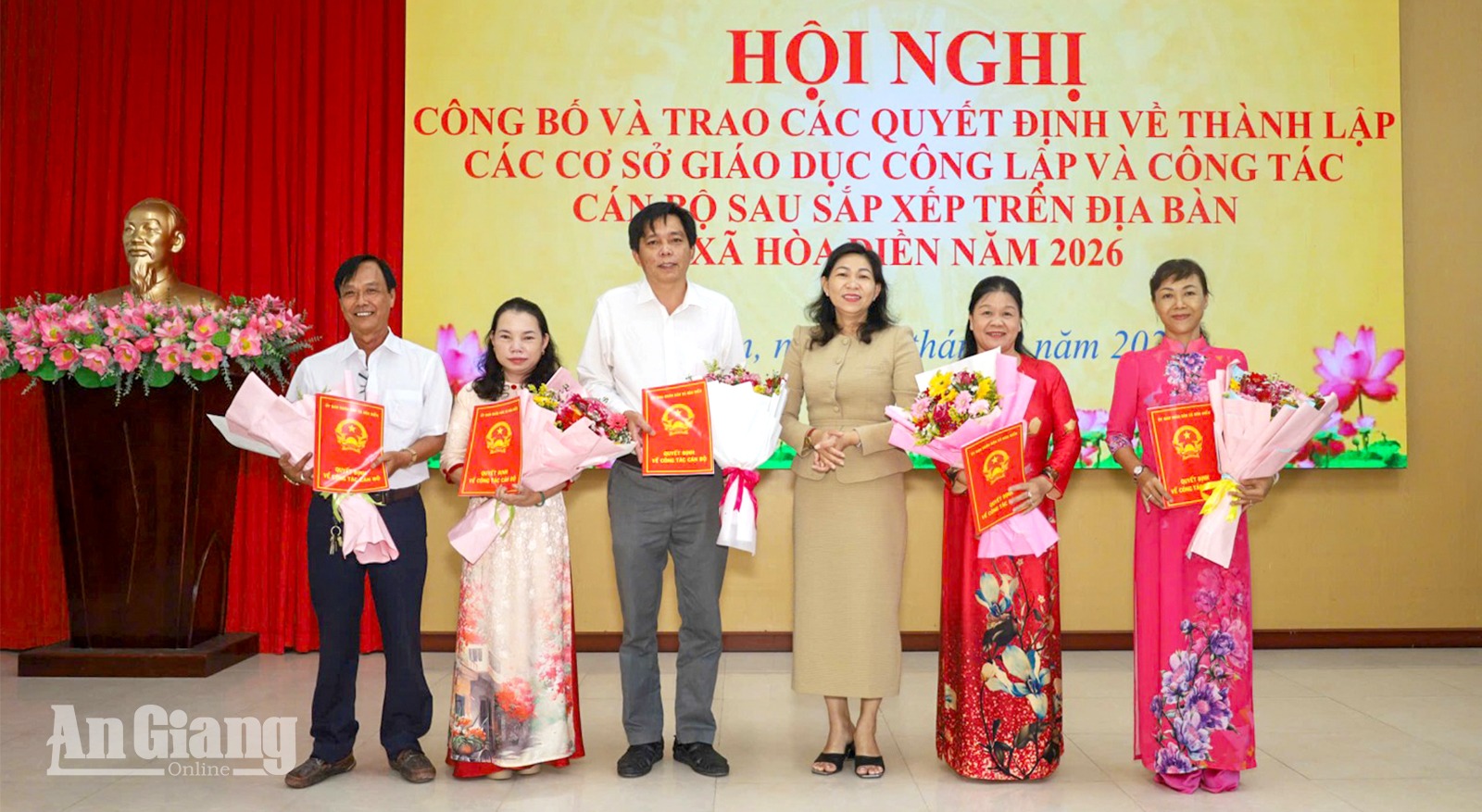 Xã Hòa Điền còn 4 trường học sau sắp xếp