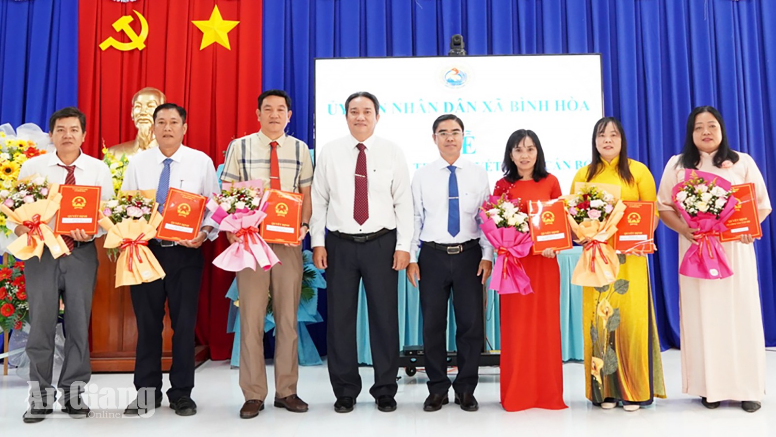 Xã Bình Hòa giảm còn 7 trường