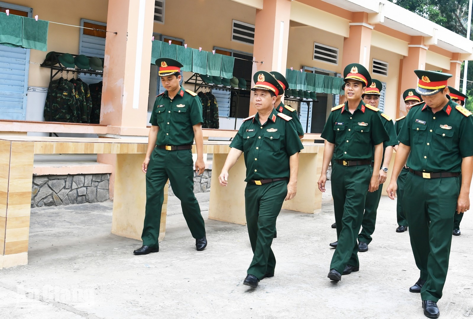 Chỉ huy trưởng Bộ Chỉ huy Quân sự tỉnh An Giang kiểm tra Đại đội 7