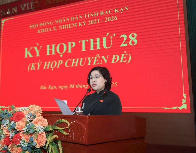 Đồng chí Phương Thị Thanh, Phó Bí thư Thường trực Tỉnh ủy, Chủ tịch HĐND tỉnh phát biểu bế mạc Kỳ họp. z6581221880710-35ea3e32949ed29d0efa40207dcdc878.jpg