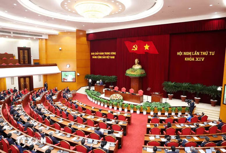 Phiên bế mạc Hội nghị lần thứ tư Ban Chấp hành Trung ương Đảng khóa XIV.