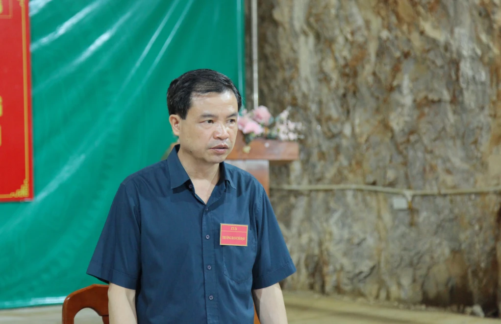 Phó Bí thư Thường trực Tỉnh ủy, Trưởng Đoàn đại biểu Quốc hội tỉnh, Trưởng Ban Chỉ đạo diễn tập khu vực phòng thủ tỉnh Bế Thanh Tịnh phát biểu tại buổi kiểm tra.