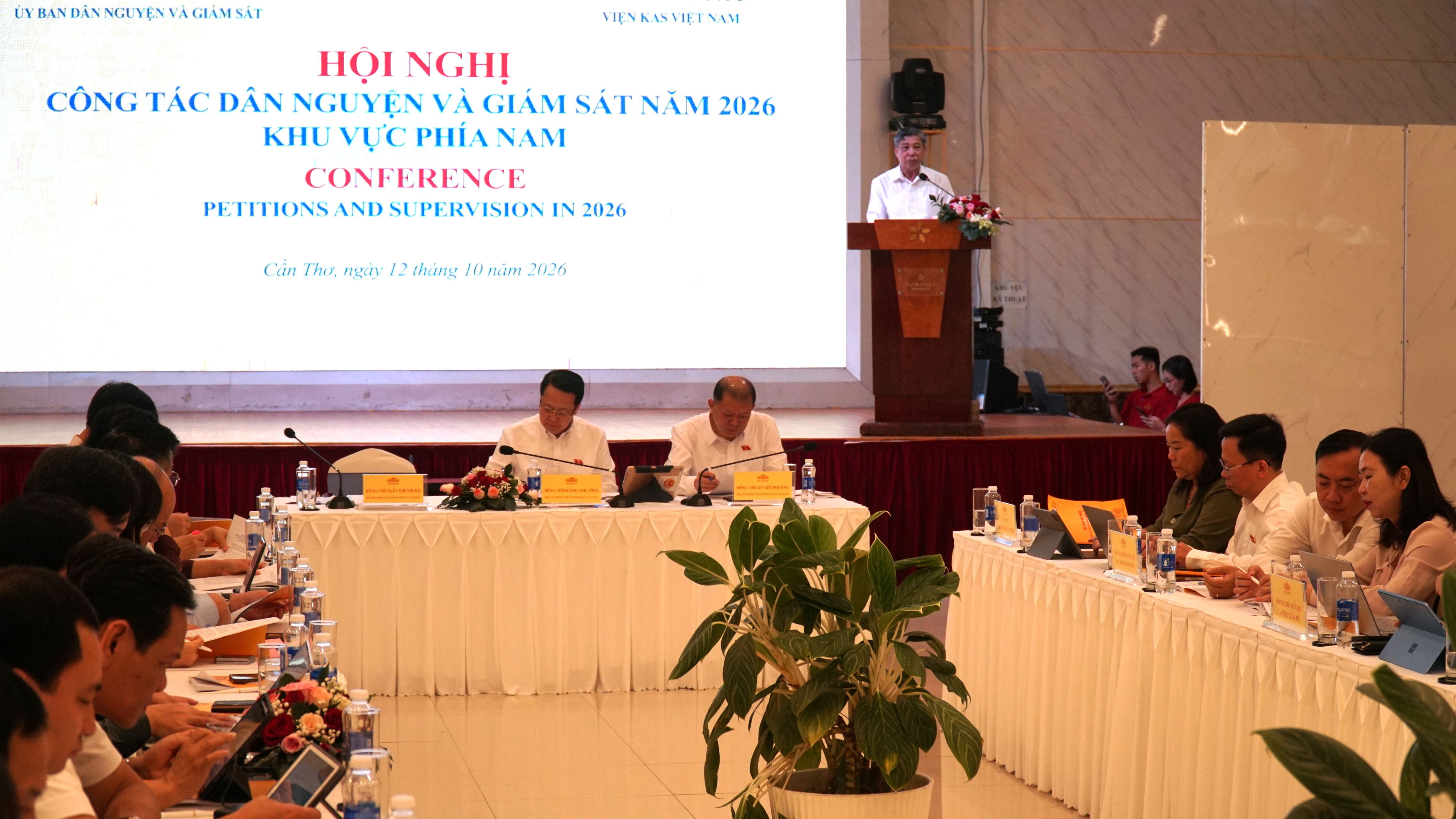 Hội nghị công tác dân nguyện và giám sát năm 2026 khu vực phía Nam