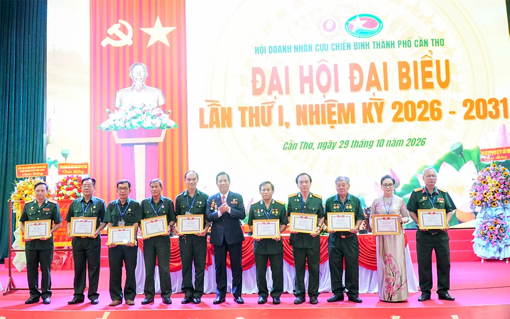 Đại hội đại biểu Hội Doanh nhân Cựu chiến binh TP Cần Thơ lần thứ I, nhiệm kỳ 2026-2031