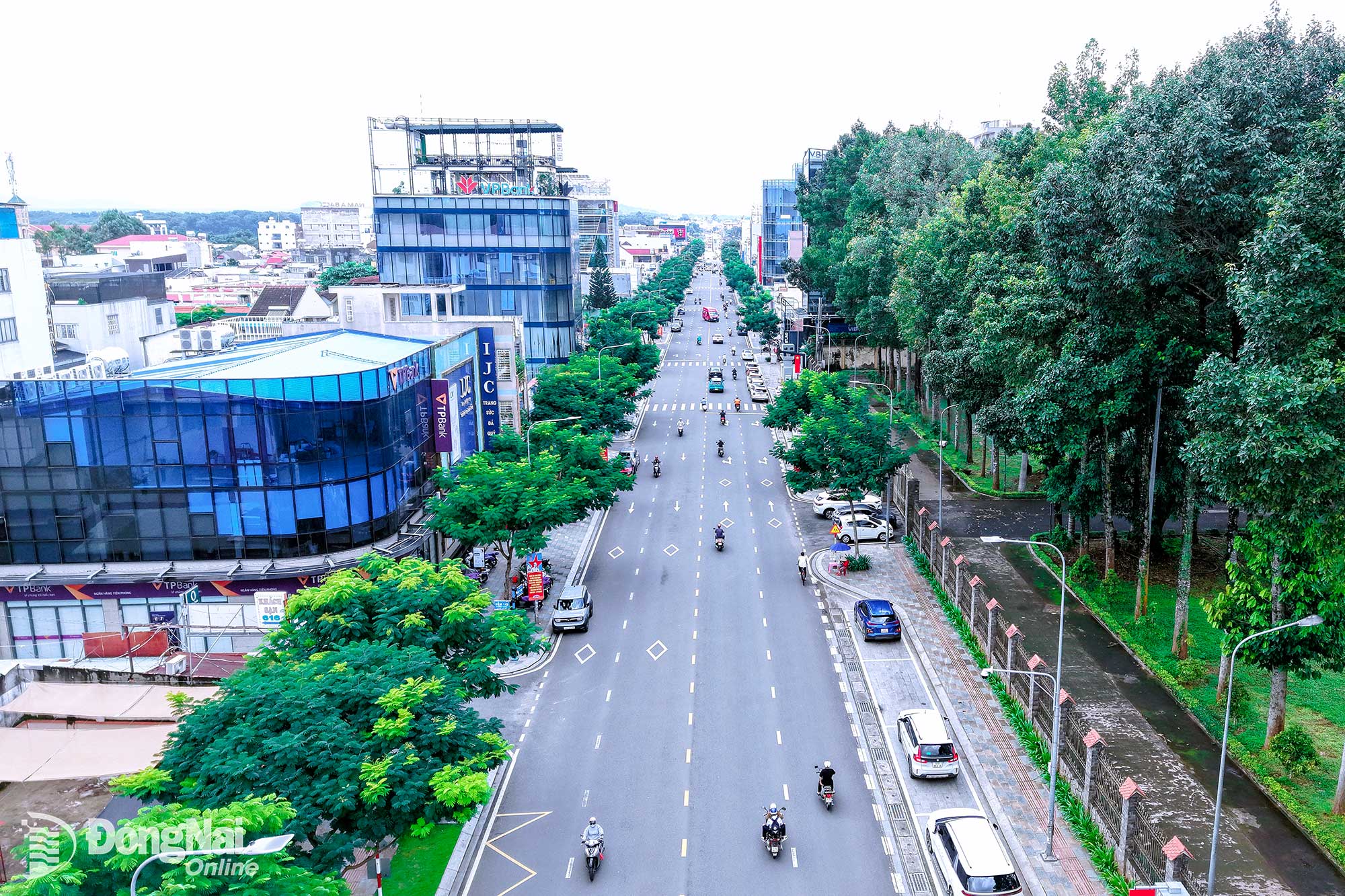 Đô thị Long Khánh hiện đại và xanh nhờ quy hoạch bài bản và giữ gìn mỹ quan tốt. Ảnh: Công Nghĩa