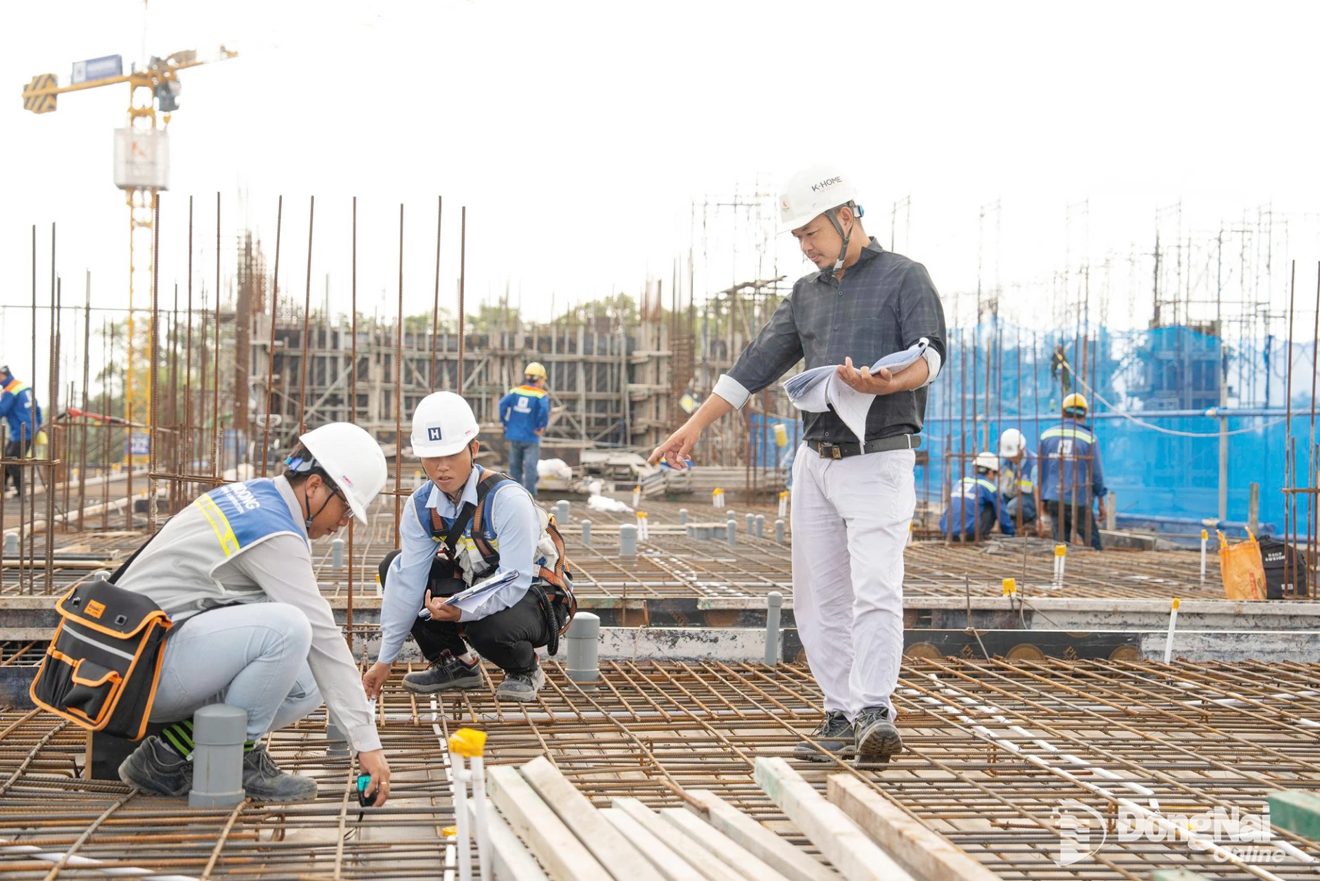 Thi công xây dựng dự án nhà ở cho người thu nhập thấp tại phường Nhơn Trạch.    