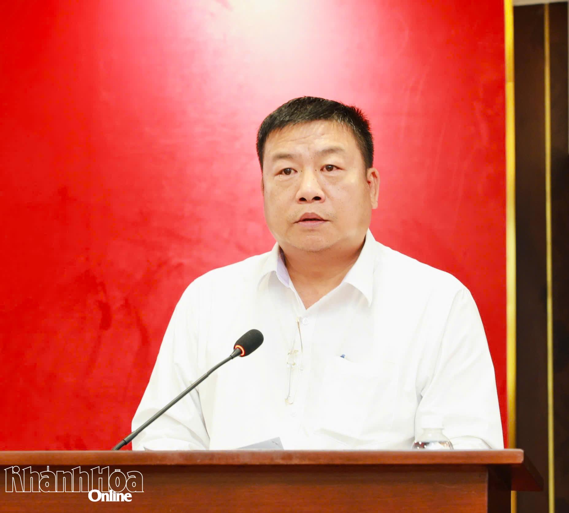 Trưởng Ban Tuyên giáo Tỉnh ủy Võ Hoàn Hải phát biểu kết luận hội nghị