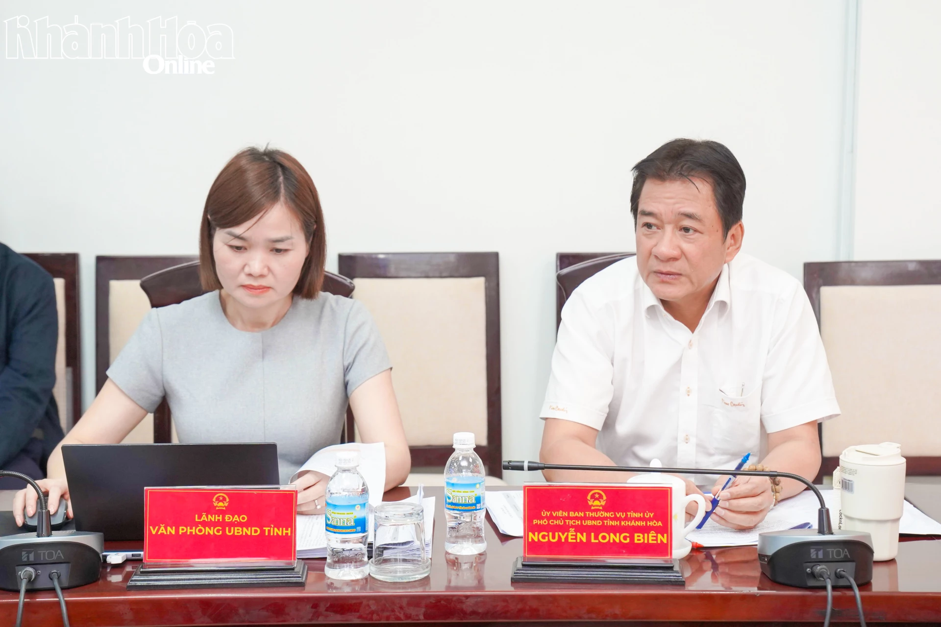Đồng chí Nguyễn Long Biên tham dự buổi tiếp công dân của Bí thư Tỉnh ủy.