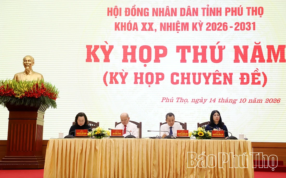 Khai mạc Kỳ họp thứ Năm, HĐND tỉnh Phú Thọ khóa XX